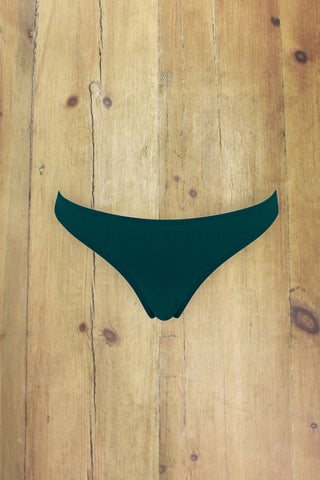 Punta del Este dark green high bikini bottoms