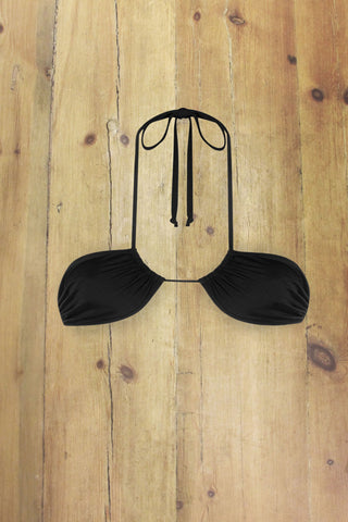 Venice Beach black string bikini top