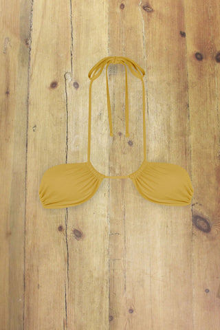 Venice Beach gold string bikini top