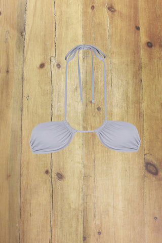 Venice Beach ice grey string bikini top